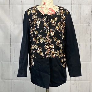 LOGO by Lori Goldstein floral coat